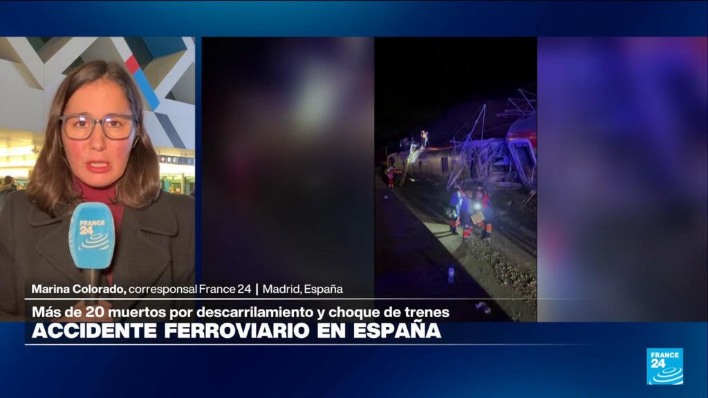 Informe desde Madrid: descarrilamiento y choque de tren deja varias víctimas