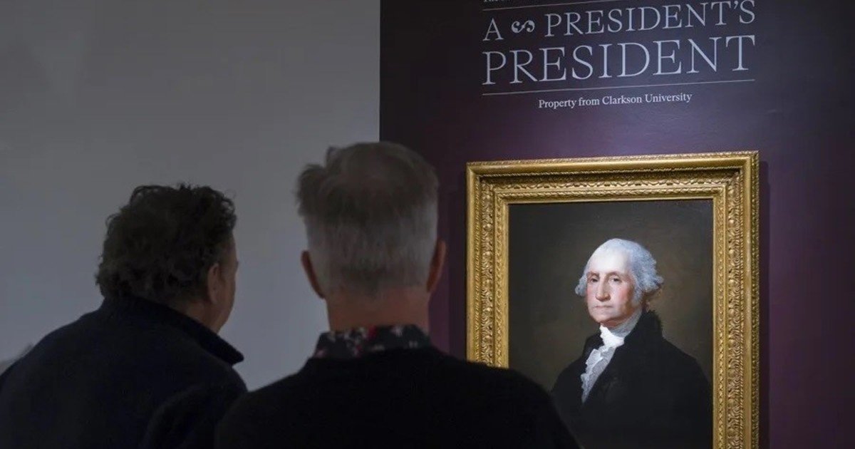 El retrato de George Washington que dio origen al billete de un dólar fue subastado por 3 millones