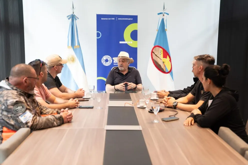 Othar recibió a la Brigada Especial Federal de Rescate por el derrumbe del cerro Hermitte