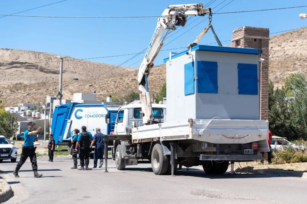 Refuerzan la intervención en barrios evacuados por el riesgo geológico en cerro Hermitte