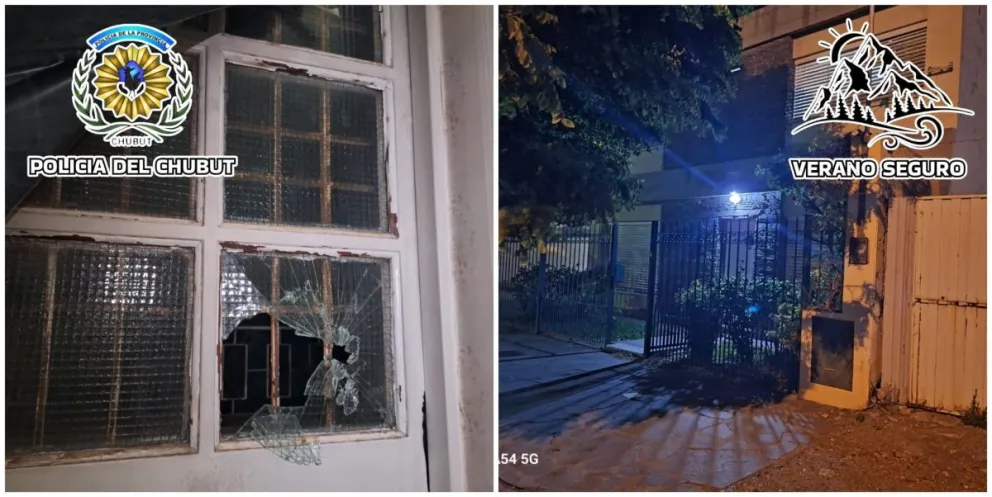 Detenidos en Trelew por daños y escalamiento en domicilio