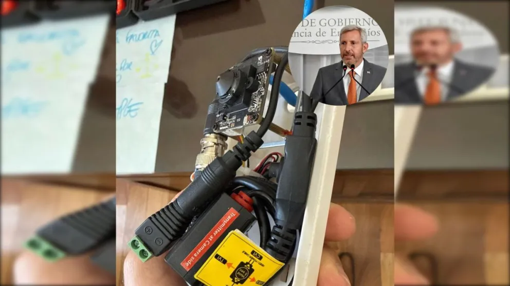 Descubren dispositivos de espionaje en las oficinas del gobernador Rogelio Frigerio