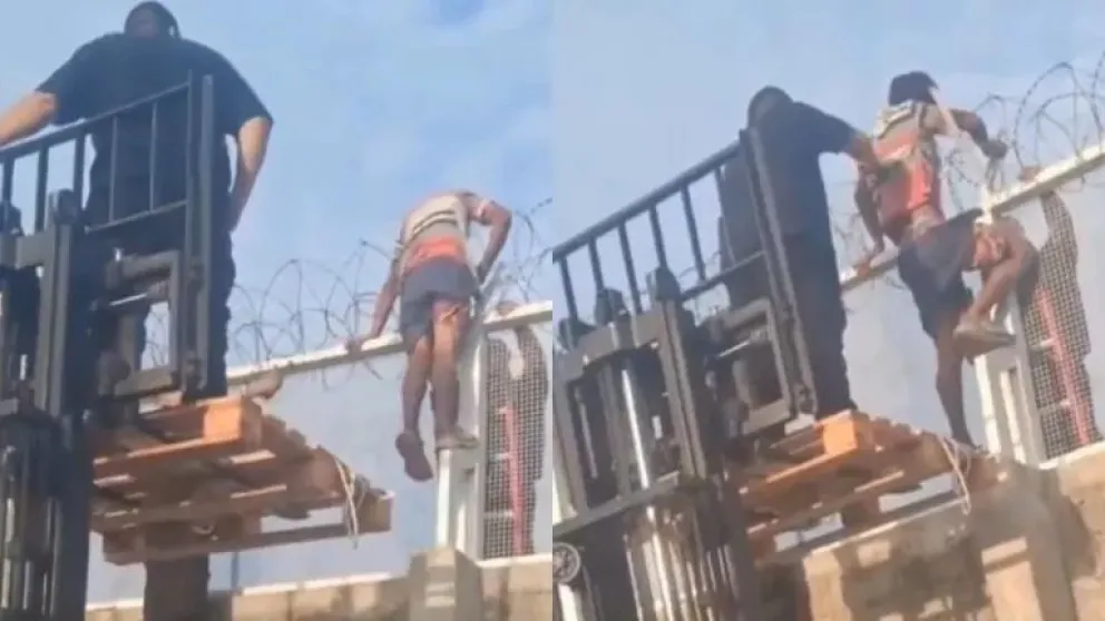 Intentaron robar un supermercado en Santa Fe y terminaron enganchados en los alambres de púas