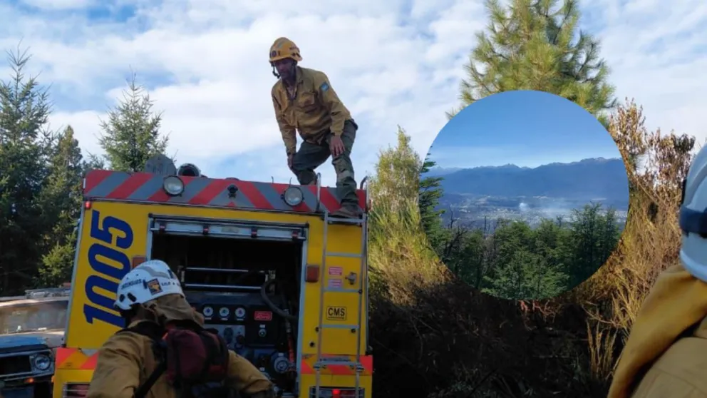 El incendio en Loma del Medio fue contenido y continúan las tareas para evitar rebrotes