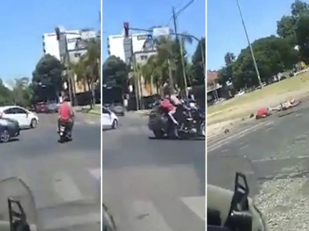 La Plata: Motociclistas huyen de un control y terminan chocando