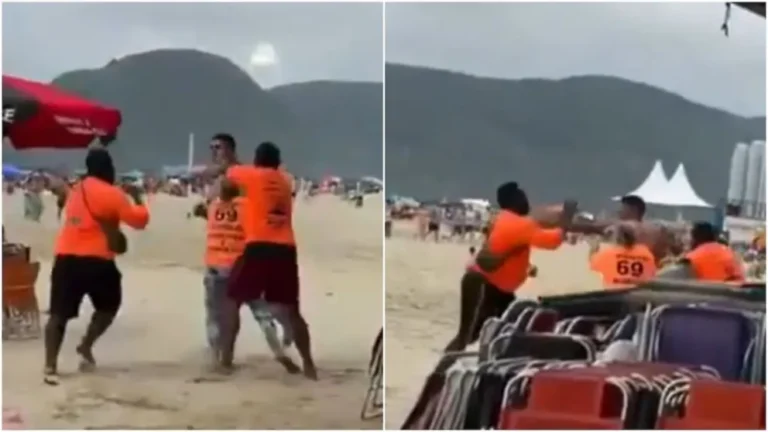 Pelea viral en Brasil: turista argentino y vendedores de choclo enfrentados
