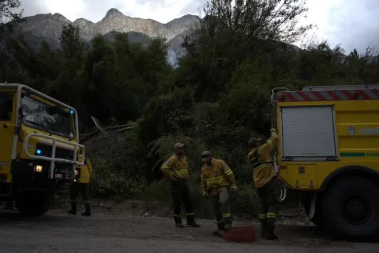 El viento vuelve a condicionar el operativo contra el incendio en Los Alerces