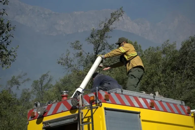 Continúa el operativo contra el incendio forestal en el Parque Nacional Los Alerces