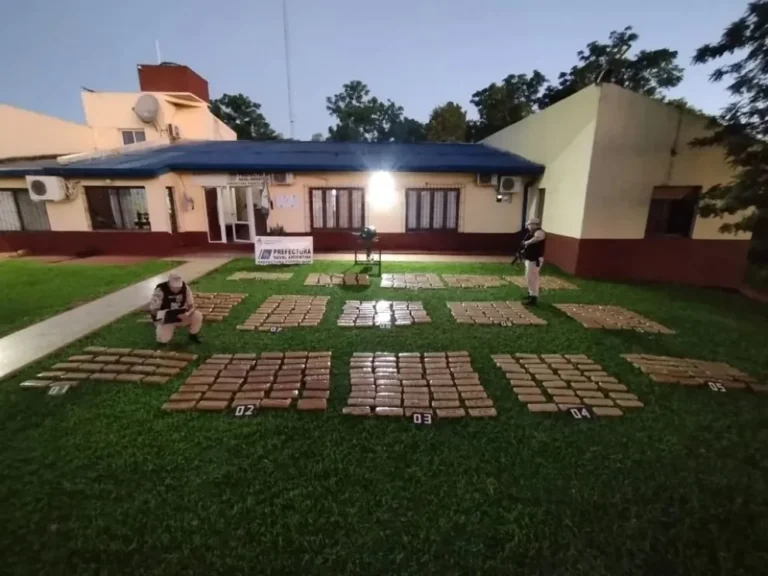 Prefectura Naval secuestró más de 400 kilos de marihuana en el río Paraná, en Misiones