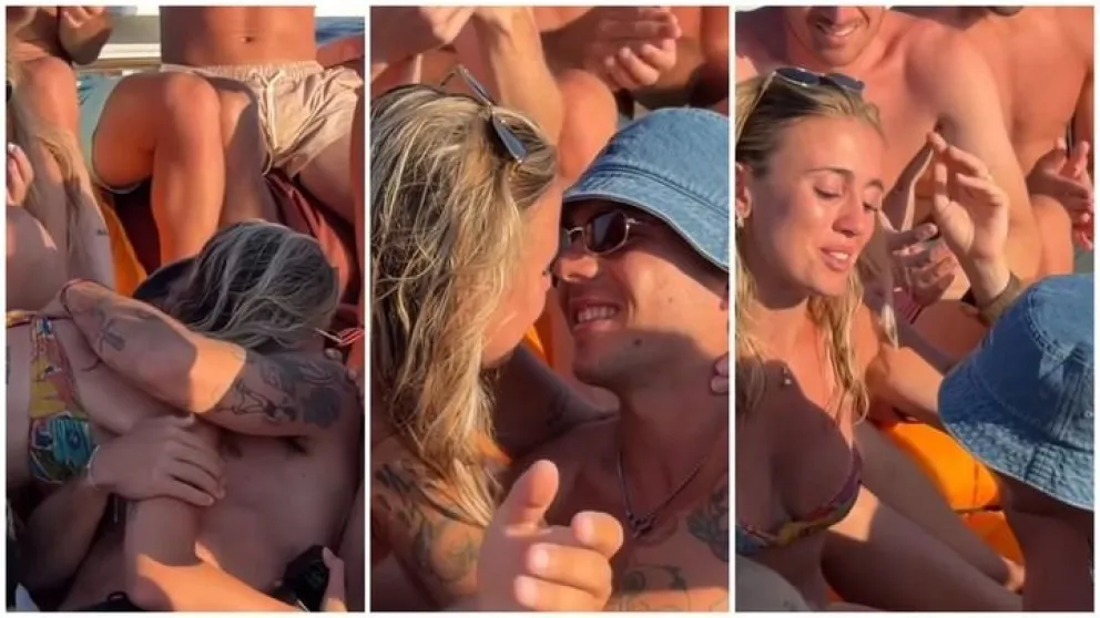 Lucas Blondel se comprometió con Morena Beltrán