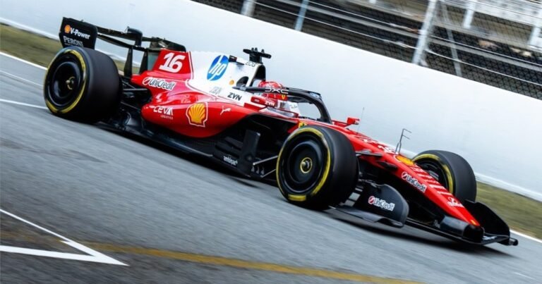 Shakedown de la Fórmula 1 en Barcelona: Ferrari y Red Bull salieron a girar bajo la lluvia y Verstappen hizo que aparecieran las banderas rojas