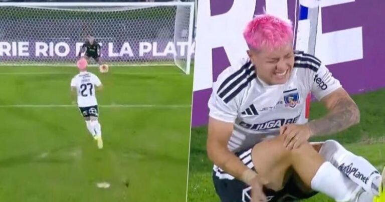 El insólito penal que falló un jugador de Colo Colo: la picó, se lo atajaron como a Brahim Díaz y se lesionó la rodilla