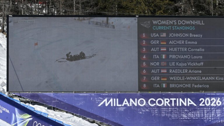 Una caída en el descenso pone fin al regreso olímpico de Lindsay Vonn en Cortina d’Ampezzo