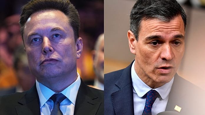 Elon Musk ataca a Pedro Sánchez en X y lo tacha de "tirano y traidor al pueblo de España"