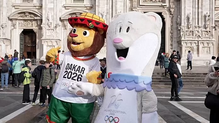 De Milano Cortina a Dakar 2026, las mascotas olímpicas Tina y Ayo comparten foco
