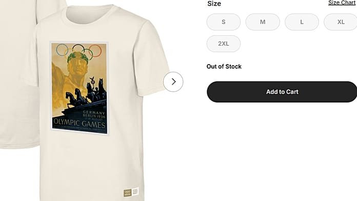 Polémica por la camiseta de los Juegos Olímpicos de Berlín 1936 de la época nazi