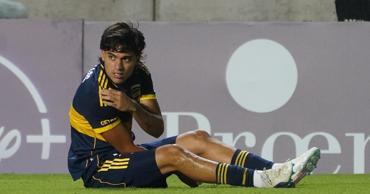 El Changuito Zeballos sintió una molestia muscular y se encendieron las alarmas en Boca