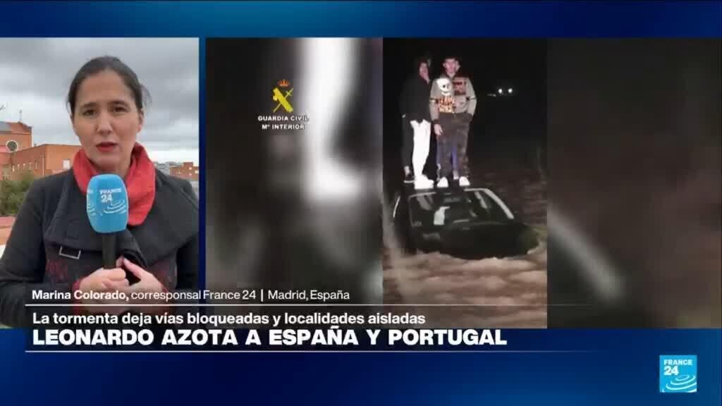 Informe desde Madrid: desalojos en varias zonas de España por borrasca Leonardo