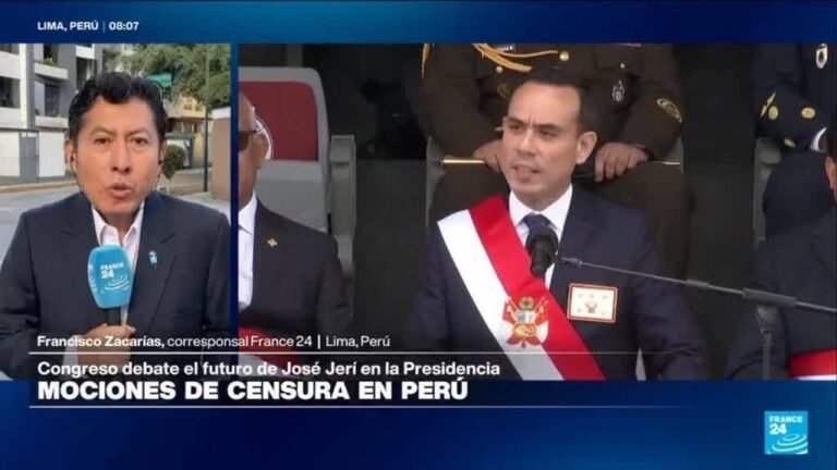 Perú: el presidente interino José Jerí afronta votación de mociones de censura en el Congreso