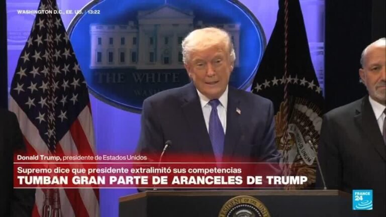 "Es una vergüenza": Trump critica decisión de la Corte Suprema de anular aranceles