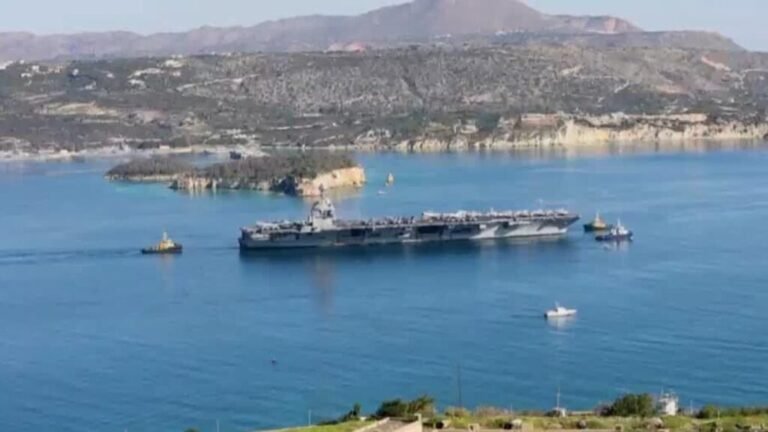 USS Gerald Ford llega cerca de Israel en medio de tensiones entre Estados Unidos e Irán