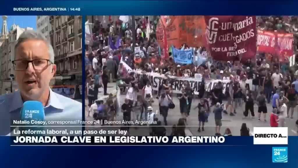 Directo a... Buenos Aires y el debate en el Senado para ratificar la reforma laboral