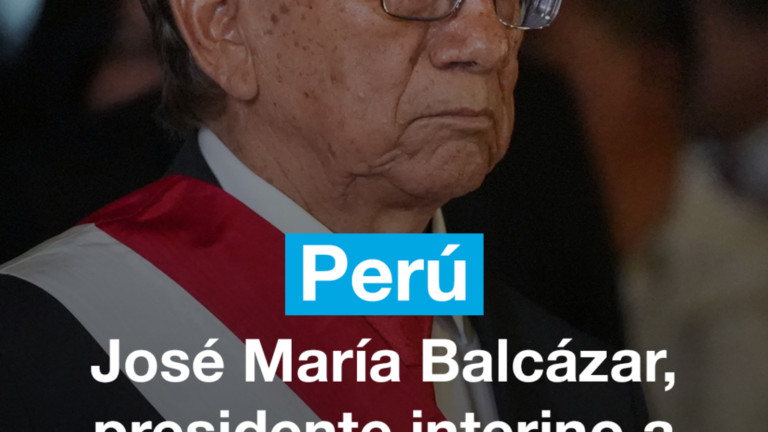 José María Balcázar, nuevo presidente interino de Perú a meses de las elecciones