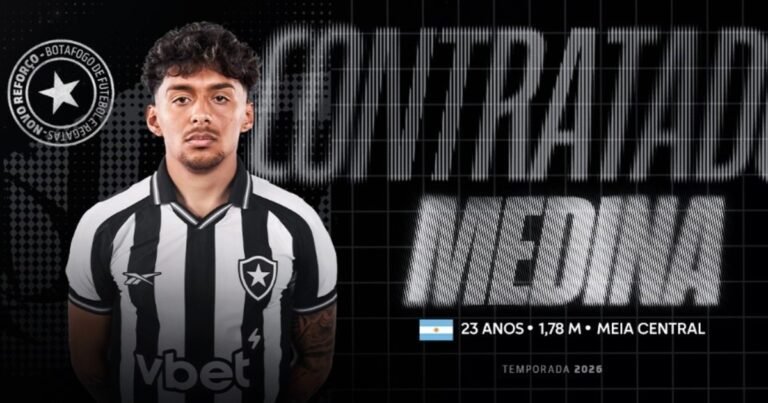Cristian Medina también se fue de Estudiantes y seguirá su carrera en Brasil: Botafogo lo presentó en las redes