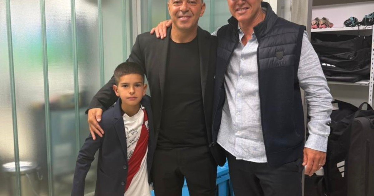 Cómo fue la visita especial de Jorge Brito y su hijo llamado Napoleón a Marcelo Gallardo en su despedida de River en el Monumental