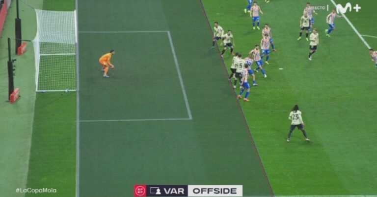 En España también falla el VAR: tardaron siete minutos en anular un gol del Barcelona y celebró Simeone con Atlético de Madrid