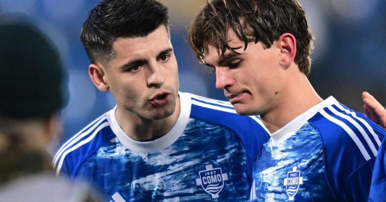 Nico Paz falló un penal en la última jugada del partido y se fue llorando tras el empate entre Como y Atalanta por la Serie A