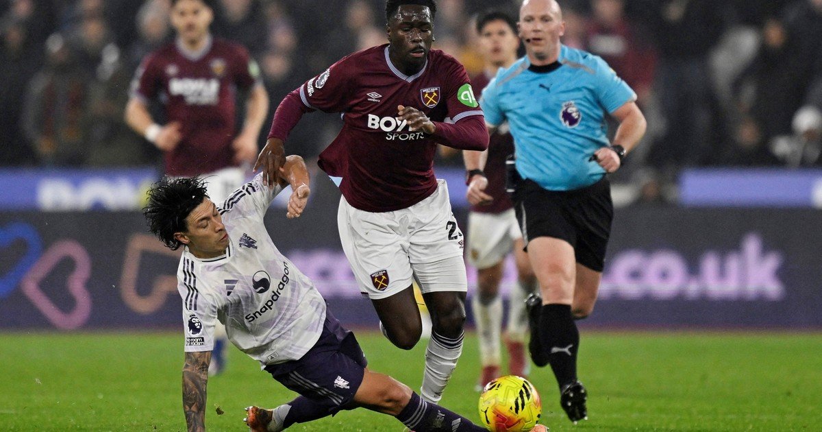 Lisandro Martínez, otra vez clave en el Manchester United: jugada viral y alocado festejo en el empate agónico vs West Ham