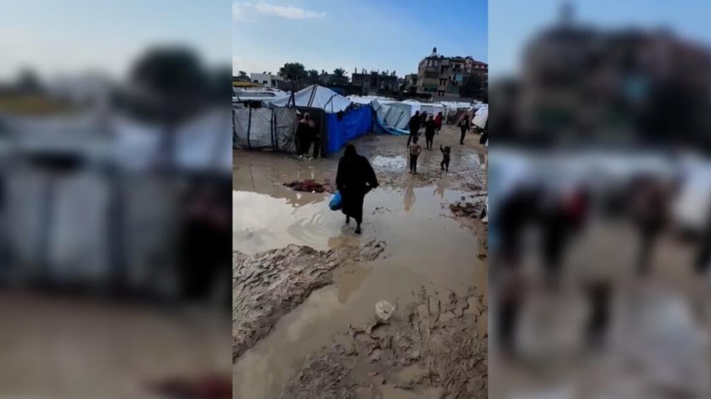 Mortal invierno en Gaza: la mitad de la población sobrevive en tiendas de campaña