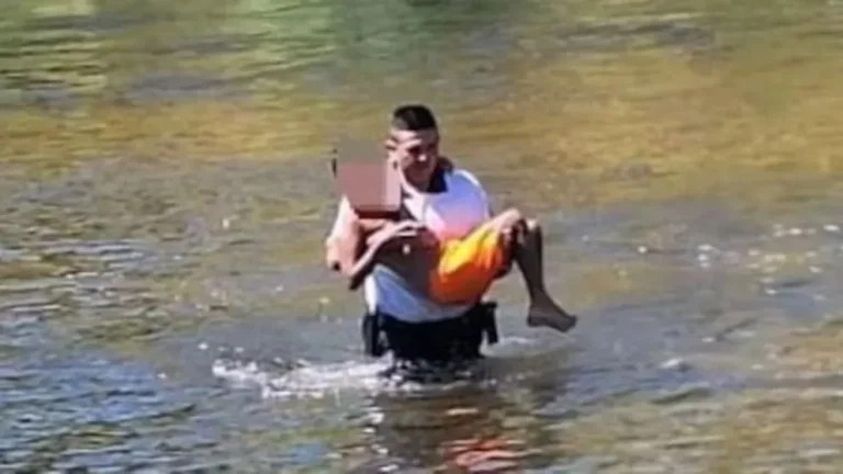 Un policía le salvó la vida a un nene que se ahogaba en un río en Córdoba