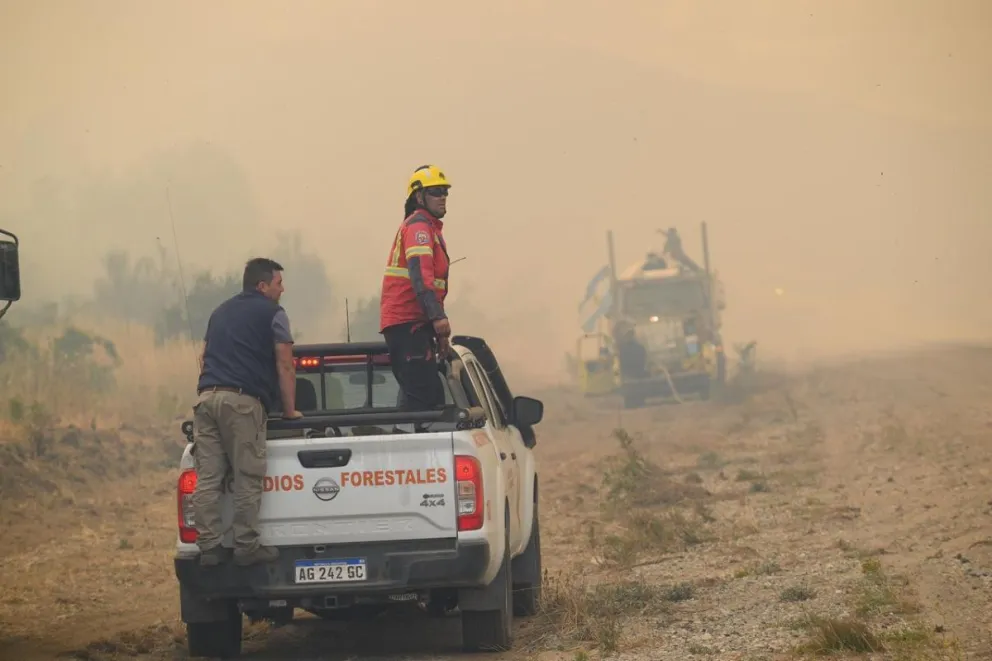 Mantienen un amplio despliegue de brigadistas y recursos operativos para controlar los incendios forestales en la Cordillera