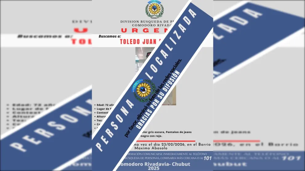 Localizaron en buen estado de salud al vecino del barrio Máximo Abásolo de 72 años