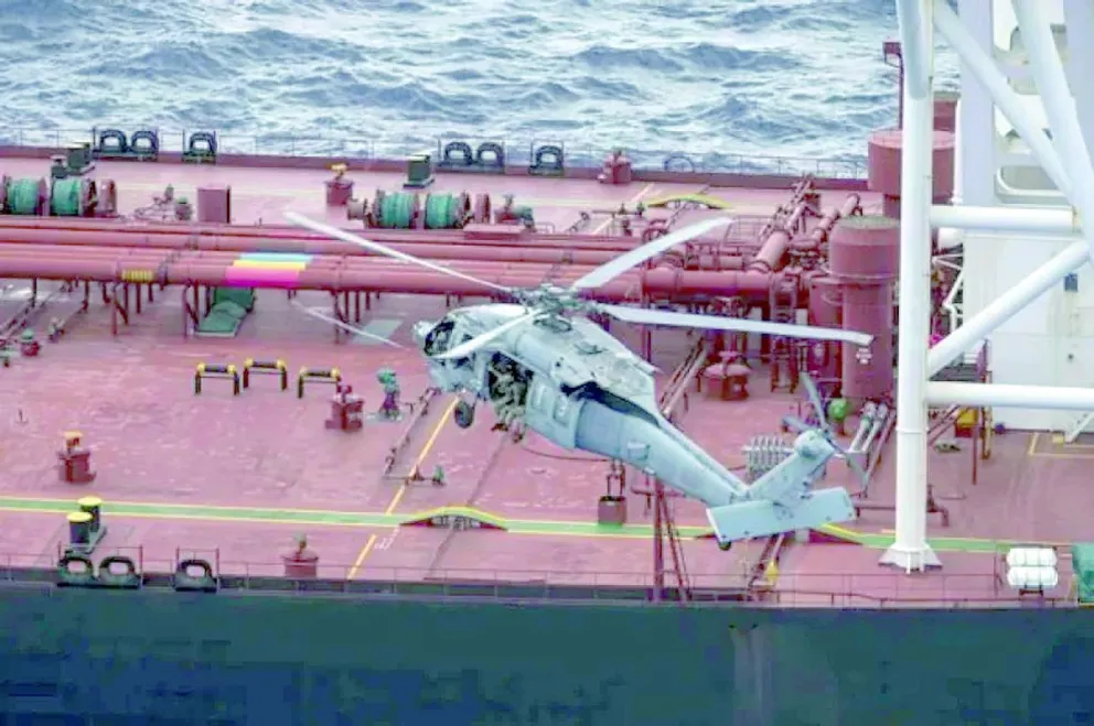 Estados Unidos interceptó otro petrolero, esta vez en el océano Índico