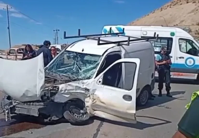 Fuerte choque camino a Laprida