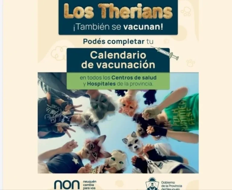 “Los therians también se vacunan” la campaña viral del Ministerio de Salud de Neuquén