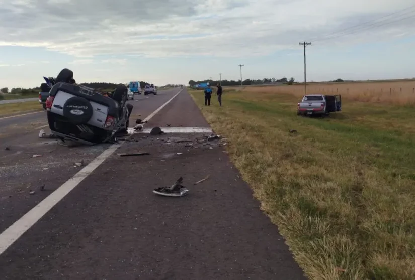 Murió un joven de 20 años en un choque frontal en la Ruta 2 al inicio del fin de semana largo