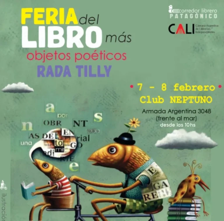 Rada Tilly tendrá su primera Feria del Libro más Objetos Poéticos, este fin de semana