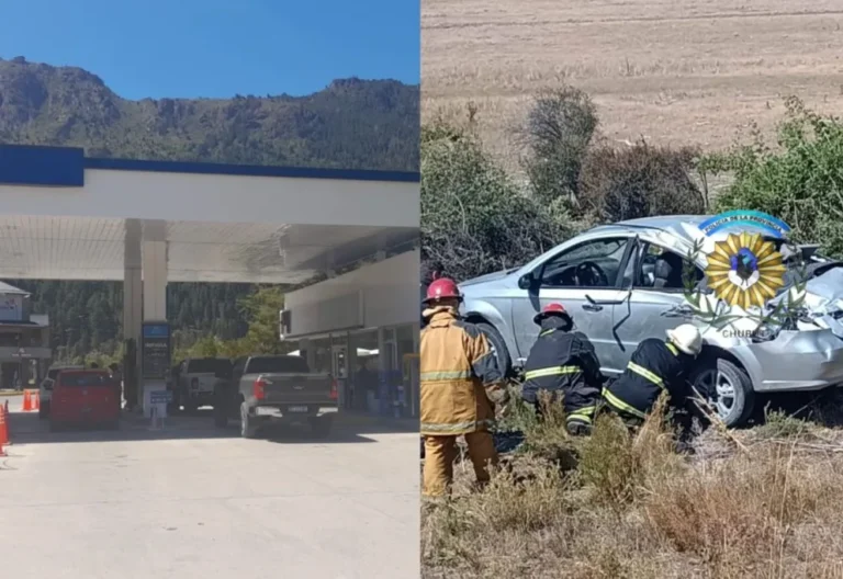 Hurtaron dinero de una estación de servicio y volcaron durante la huida