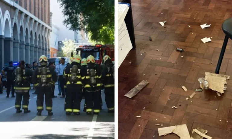 Así quedó el agente herido por la bomba en la Escuela Superior de Gendarmería: imágenes sensibles