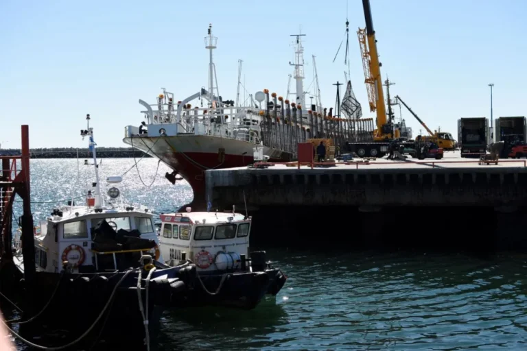 Un potero descargó 735 toneladas en el puerto de Comodoro