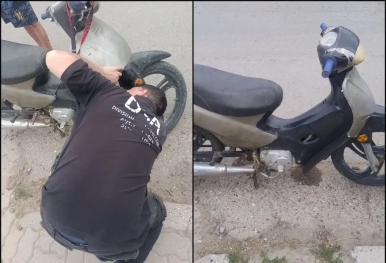 Secuestran una moto con el chasis adulterado