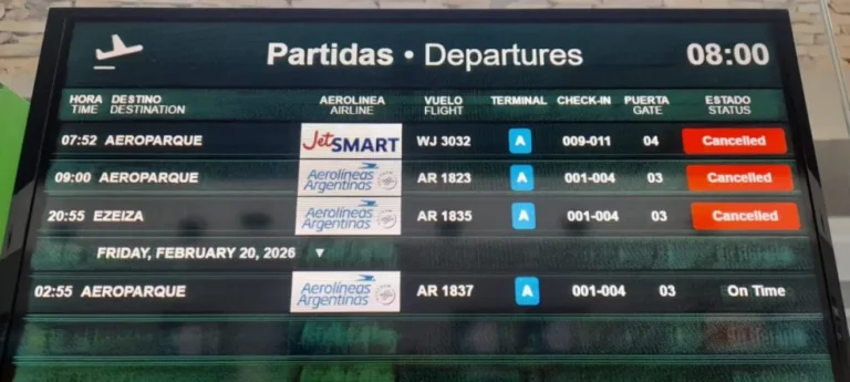 Acatamiento total al paro en el Aeropuerto General Enrique Mosconi