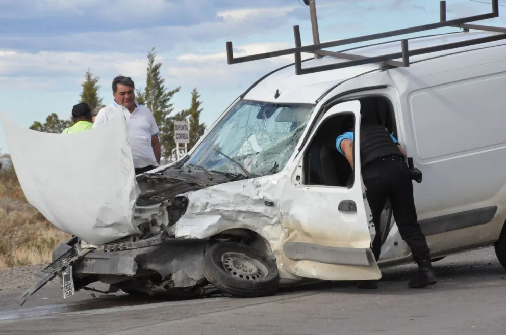 Los dos conductores del choque camino a Laprida fueron hospitalizados
