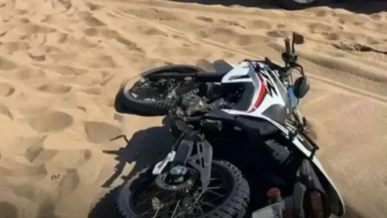 Villa Gesell: un motociclista murió tras un fuerte impacto en las dunas