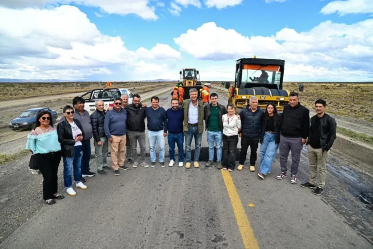 Inició la obra de reparación integral de la Ruta 40 entre Facundo y Los Tamariscos con fondos provinciales