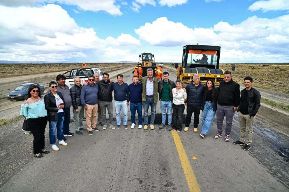 Inició la obra de reparación integral de la Ruta 40 entre Facundo y Los Tamariscos con fondos provinciales